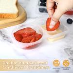 40 Reusable Snack Containers with Lids for Meal Prep