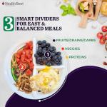 Health Beet 10” Diabetic Portion Control Plate