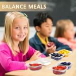 40 Reusable Snack Containers with Lids for Meal Prep