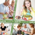 4-Piece Portion Control Plates and Bowls Set