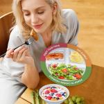 4-Piece Portion Control Plates and Bowls Set