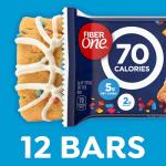 Fiber One Birthday Cake Soft-Baked Snack Bars, 12 ct