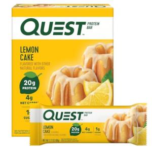 Quest Nutrition Lemon Cake Protein Bars - 4 Count