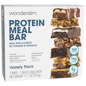 WonderSlim Protein Bar Variety Pack, 15g Protein