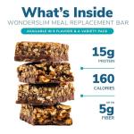 WonderSlim Protein Bar Variety Pack, 15g Protein