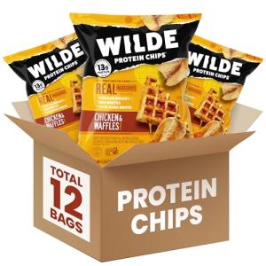 WILDE Chicken & Waffles Protein Chips, 12-Pack