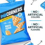 PopCorners White Cheddar Popped Corn Snacks, 20 Pack