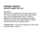 Sweet Potato Soufflé Baked Veggie Chips - 4 Pack