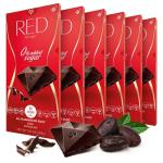 Red Delight Dark Chocolate Bars - Pack of 6