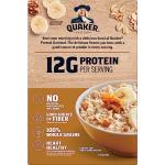 Quaker Protein Instant Oatmeal, Banana Nut, 6 Pack