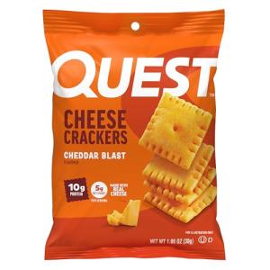 Quest Cheese Crackers, Cheddar Blast – High Protein Snack