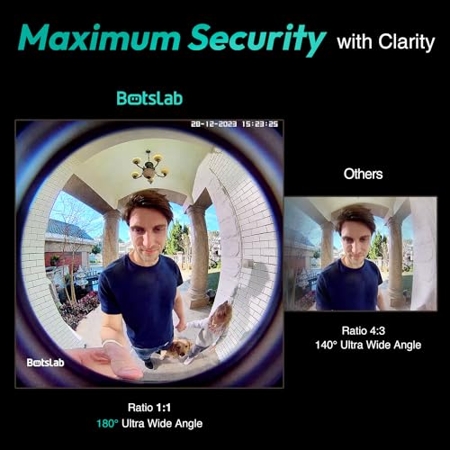 BOTSLAB Smart Video Doorbell Camera for Safety