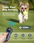 Dog Shock and Bark Collar with Remote 3300FT