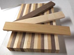 Set of 18 Hardwood Boards: Walnut, Cherry, Maple