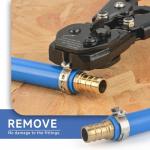 Multipurpose PEX Cinch Tool with Clamps and Cutter