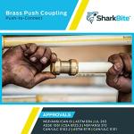 SharkBite 3/8" Push-Fit Brass Connector