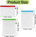 12 Reusable Mesh Produce Bags with Drawstring