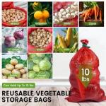 Reusable Mesh Onion Bags - Set of 10