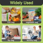 12 Reusable Mesh Produce Bags with Drawstring