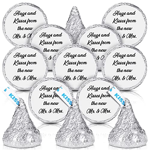 1000 Hugs & Kisses Wedding Favor Stickers