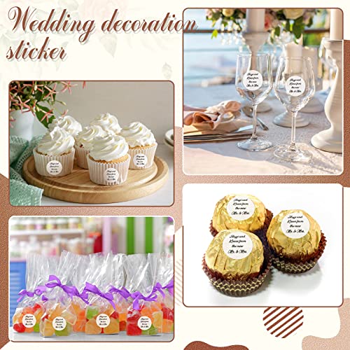 1000 Hugs & Kisses Wedding Favor Stickers