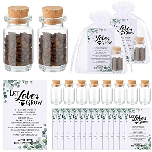 100 Mini Glass Bottle Favor Set for Weddings