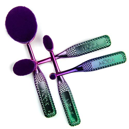 Moda Prismatic Face Perfecting Brush Set - 4 Pieces