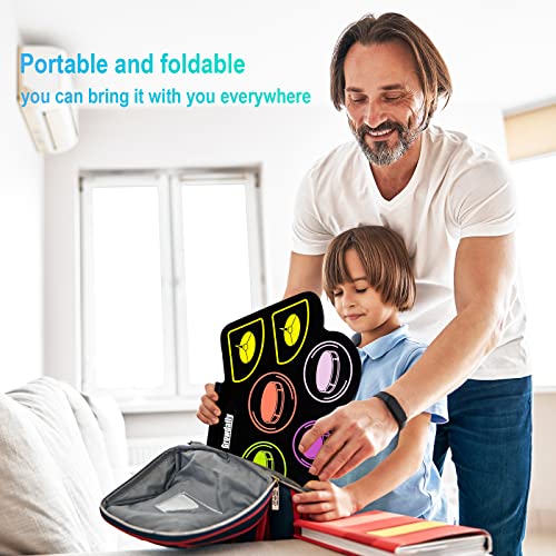 Rainbow Electric Kids Drum Set, 9 Pads