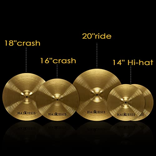 HAIRIESIS Exquisite 5-Piece Alloy Drum Cymbal Set