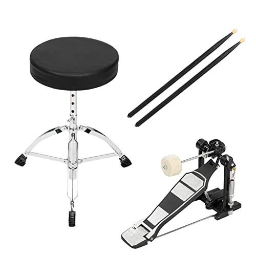5-Piece Adult Drum Set with Full-Size Drums