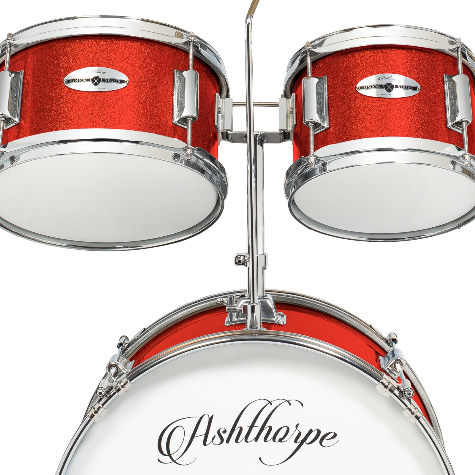 Ashthorpe Junior Drum Set with Genuine Brass Cymbals