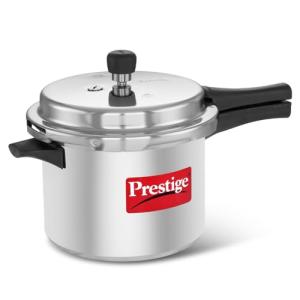 Prestige 5L Aluminum Pressure Cooker in Silver