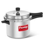 Prestige 5L Aluminum Pressure Cooker in Silver