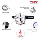 Vinod Stainless Steel Pressure Cooker - 5.5L