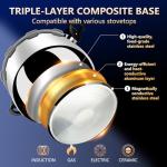 Stainless Steel Pressure Cooker 4.22qt for Rice