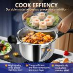 Stainless Steel Pressure Cooker 4.22qt for Rice