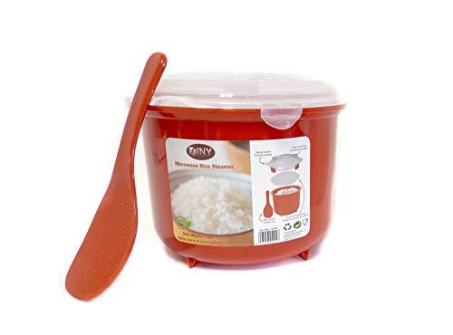 BPA-Free Microwave Rice Steamer 2.6L Red