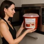 BPA-Free Microwave Rice Steamer 2.6L Red