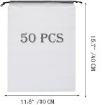 Transparent Travel Bags with Drawstring - Set of 50