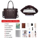 Montana West 3-Piece Leather Handbag Set