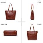 Stylish Brown Handbag Set with Wallets – 6 Pieces