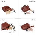 Stylish Brown Handbag Set with Wallets – 6 Pieces