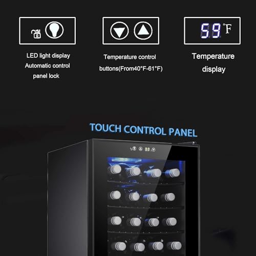 Antarctic Star 24-Bottle Wine Cooler with Glass Door