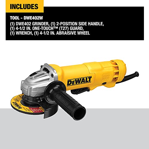 DEWALT 4.5" Angle Grinder, 11 Amp (DWE402)