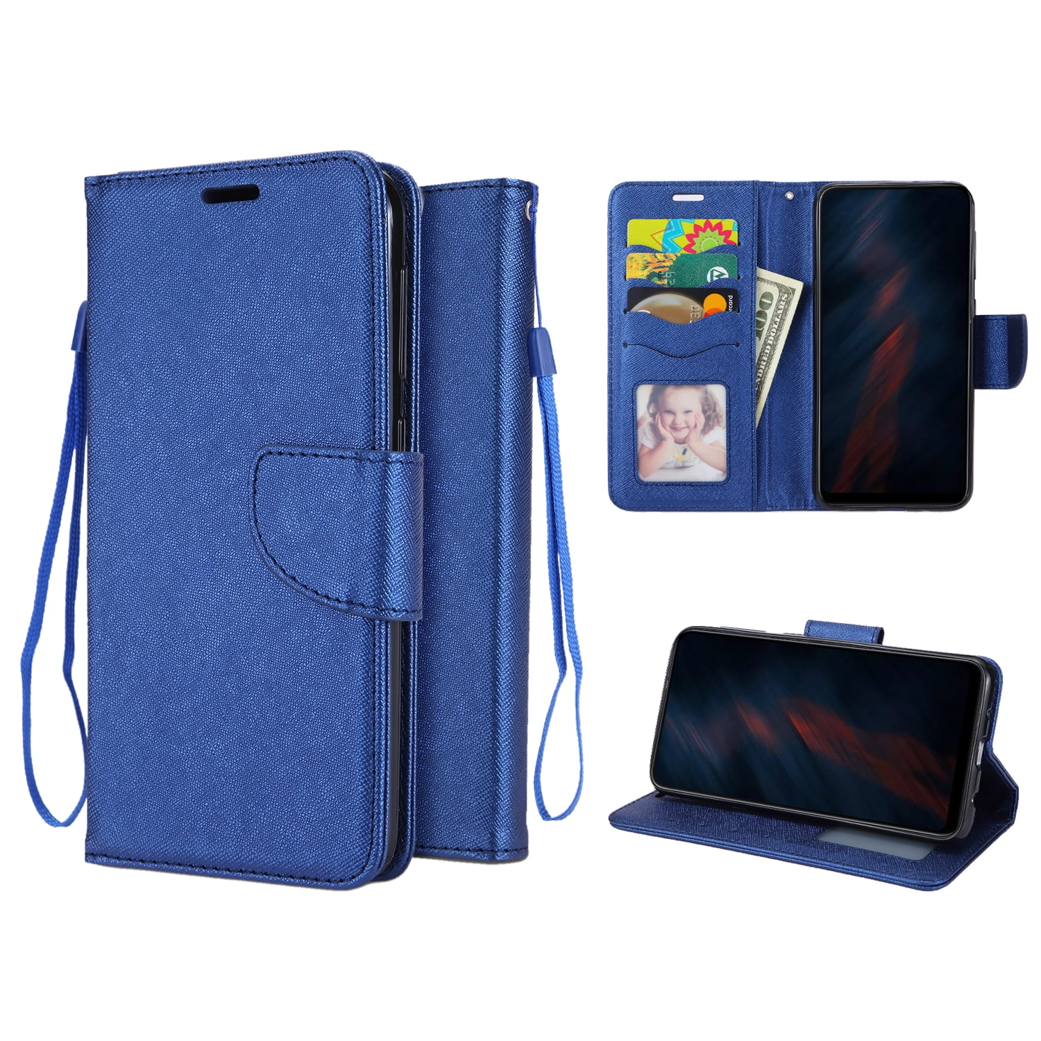 LG K51 Phone Case with Kickstand and Wallet