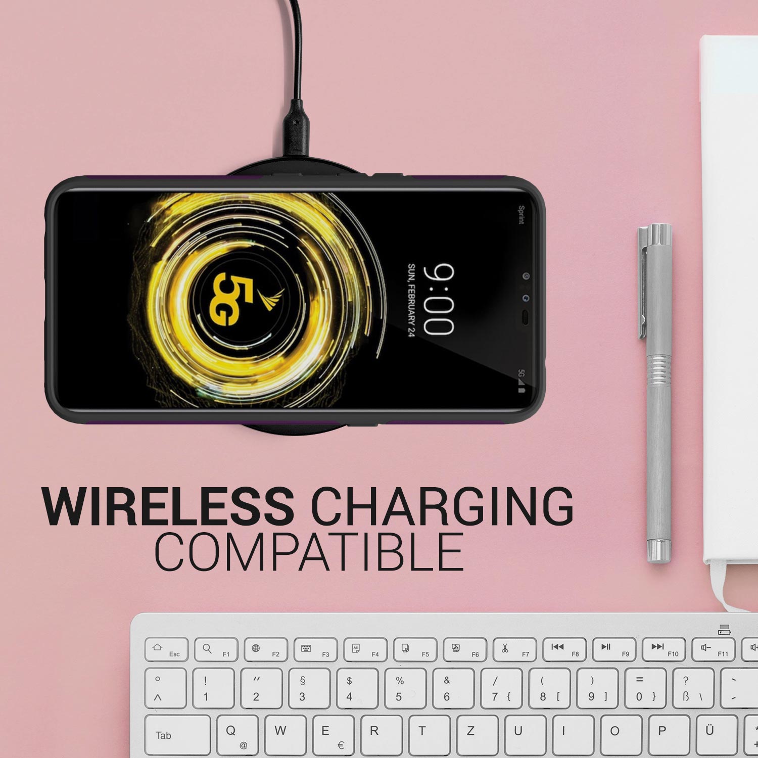 Aurora Series Rhinestone Case for LG V50 ThinQ