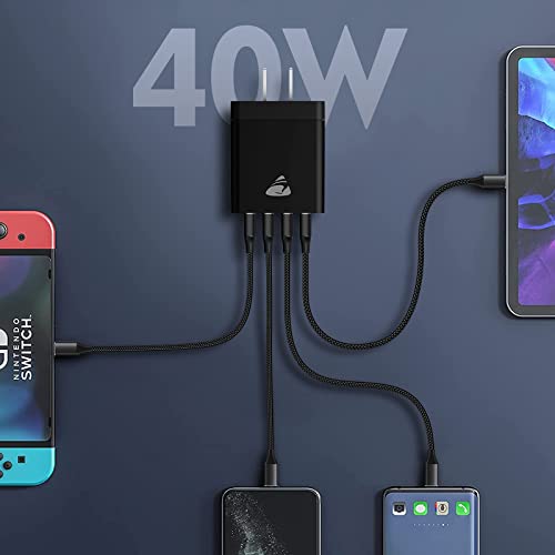 Aioneus 40W 4-Port Fast USB Wall Charger