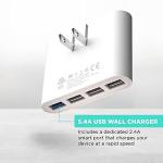 iHome Slim Multiport USB Wall Charger 4 Ports