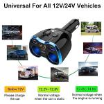 80W USB C Car Charger Splitter with Dual USB