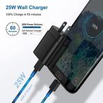 25W PD USB C Charger with 6ft Cable - 2 Pack